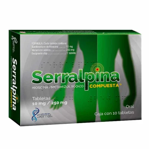 Comprar Serralpina Compuesta 10/250 Mg Con 10 Tabletas