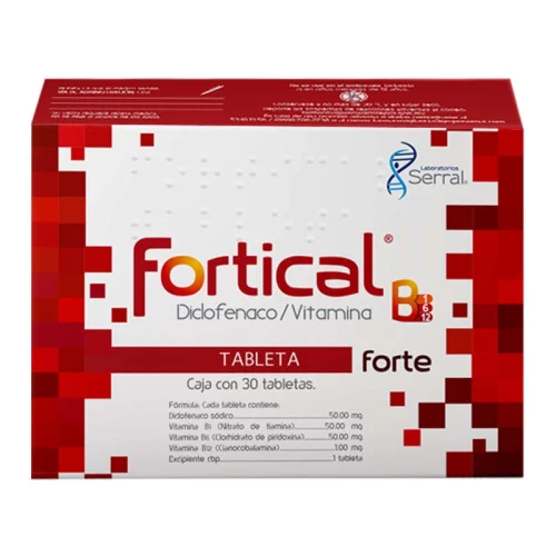 Fortical Forte 30 Tableta 50/50/50/1 mg (Diclofenaco)