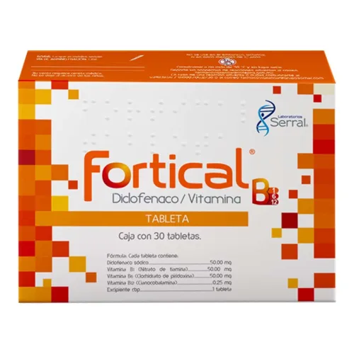 Comprar Fortical Simple 50/50/50/0.25 Mg Con 30 Tabletas