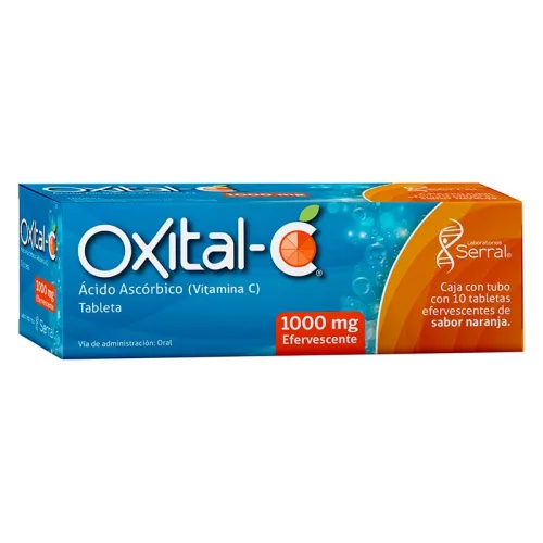 Comprar Oxital-C 1G  Tubo 10 Tabletas Efervescentes