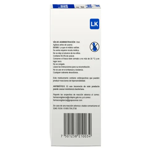 Bafexal Cefixima 100 Mg Suspensión Con 50 Ml