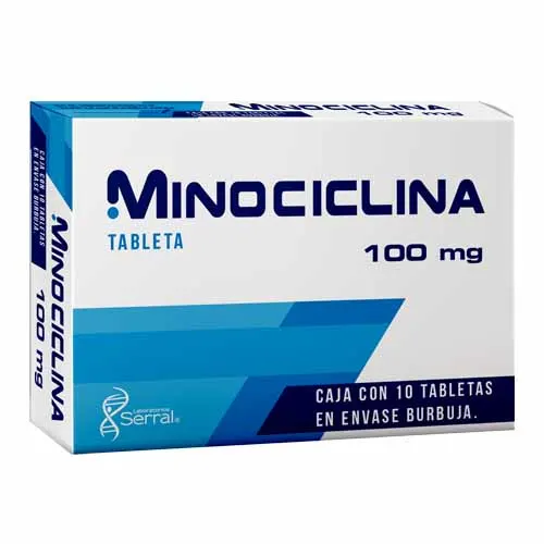Antinocil Minociclina 100 Mg Con 10 Tabletas