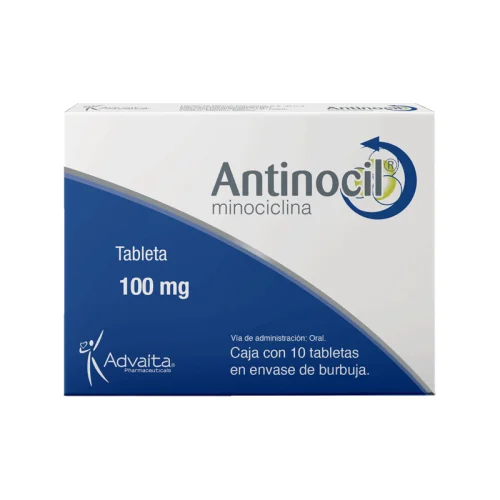 Antinocil Minociclina 100 Mg Con 10 Tabletas
