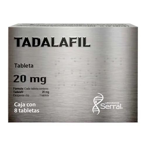 Tadalafil 20 Mg Con 8 Tabletas