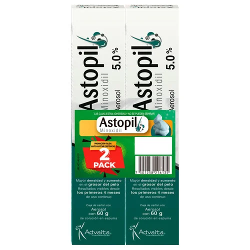 Astopil 5% Aerosol Con 60 G Pack De 2