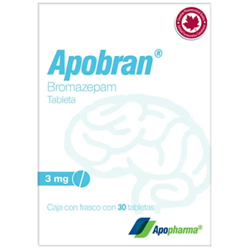 Comprar Apobran bromazepam bromazepam 3 mg con 30 tabletas