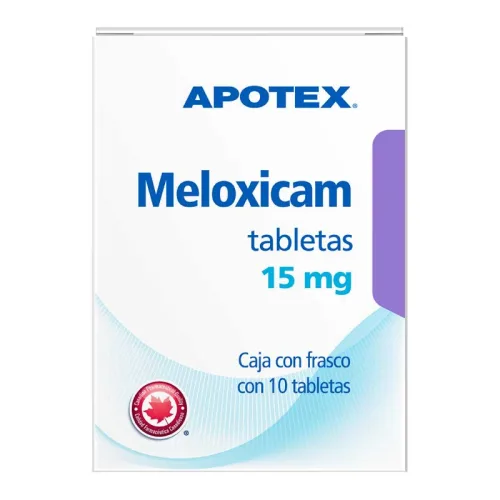 Comprar Meloxicam 15 Mg Con 10 Tabletas