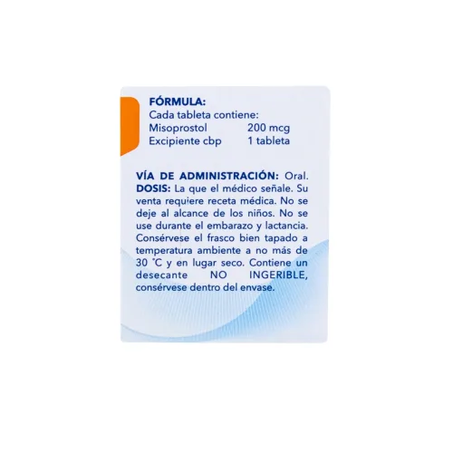 Misoprostol 200 Mcg Con 28 Tabletas