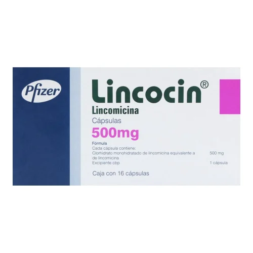 Comprar Lincocin 500 Mg Con 16 Cápsulas