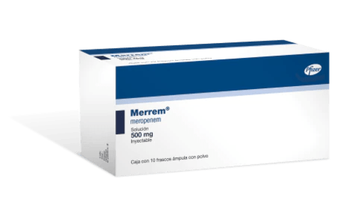 Merrem 500 Mg Con 10 Frascos Ámpula