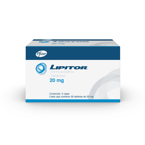 Comprar Lipitor 20 Mg Con 30 Tabletas Duopack