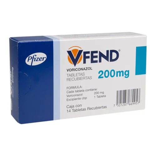 Comprar Vfend 200 Mg Con 14 Tabletas