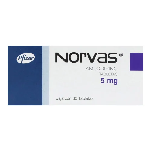 Norvas 5 Mg Con 30 Tabletas