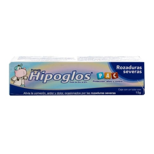 Hipoglos pac oxido zinc al 25% pomada 15g precio