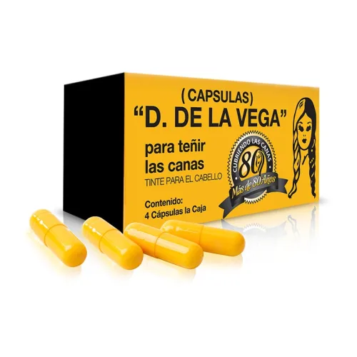 Comprar De La Vega Cápsulas Para Teñir Canas Con 4