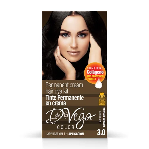 Comprar De La Vega Tinte En Crema Tono Castaño Obscuro 3.0