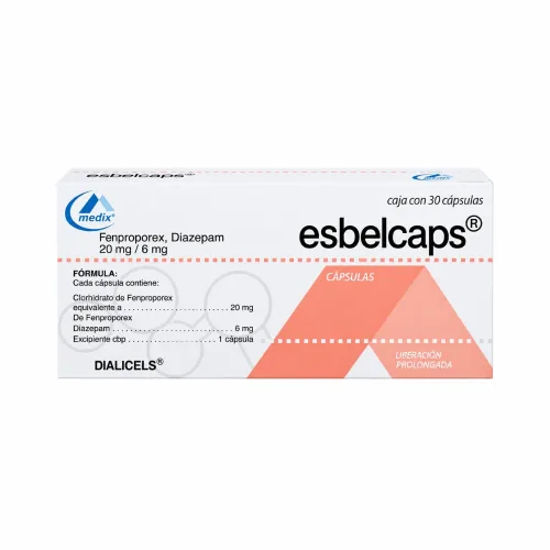Esbelcaps 20/6 Mg Con 30 Cápsulas