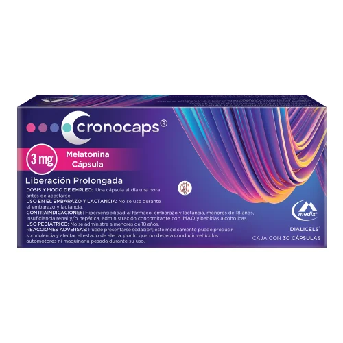 Cronocaps 3 Mg Con 30 Cápsulas De Liberación Prolongada