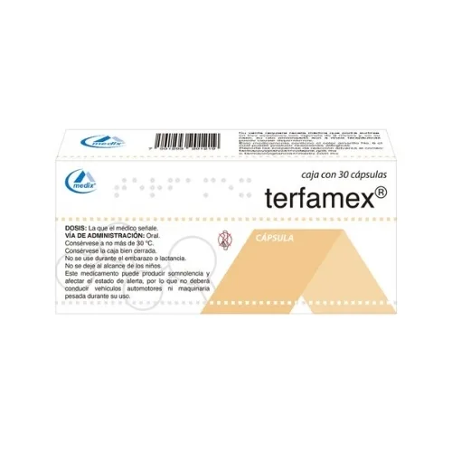 Terfamex 15 Mg Con 30 Cápsulas