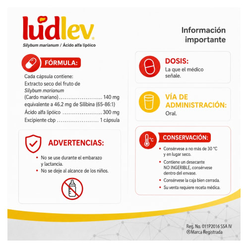 Ludlev 46.2/300 Mg Con 60 Cápsulas
