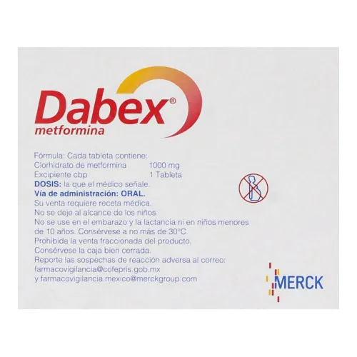 Comprar Dabex 1000 Mg Con 30 Tabletas