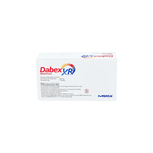Dabex Xr 500 Mg Con 60 Tabletas Liberación Prolongada