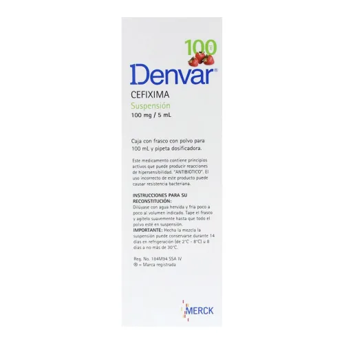 Comprar Denvar Ds 100 Mg Polvo Para Suspensión 100 Ml