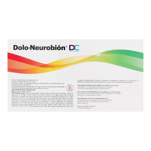 Comprar Dolo-Neurobión Dc Solución Inyectable 3 Jeringas Prellenadas