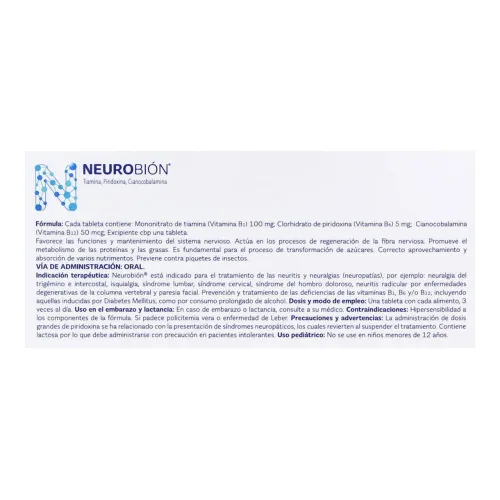 Neurobion con 30 Tabletas
