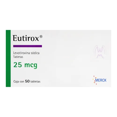 Comprar Eutirox 25 Mcg Con 50 Tabletas