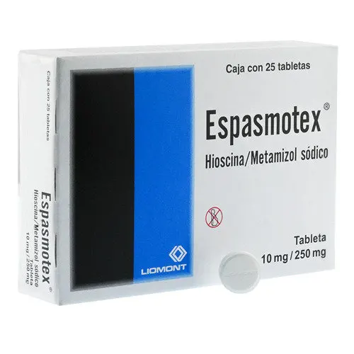 Espasmotex 250/10 Mg Con 25 Tabletas