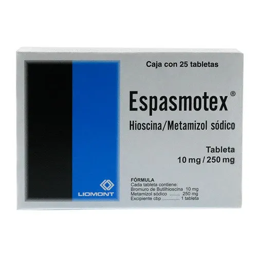 Espasmotex 250/10 Mg Con 25 Tabletas