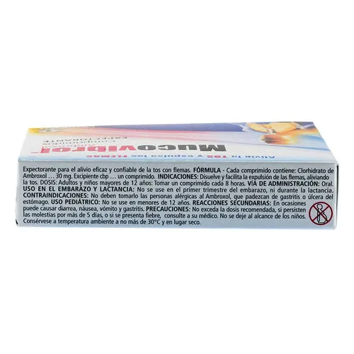 Mucovibrol 30 Mg Con 20 Comprimidos