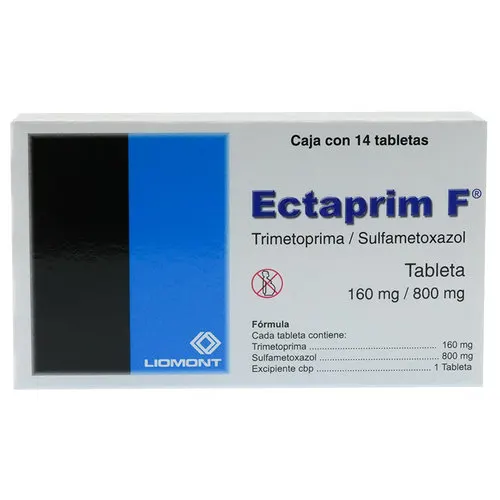 Ectaprim F Sulfametoxazol Trimetoprima 160/800 Mg Con 14 Tabletas