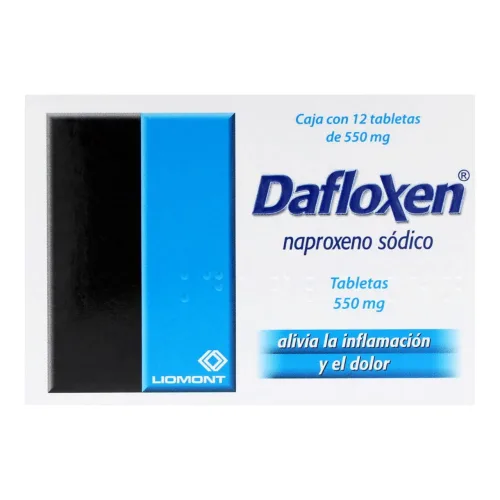 Comprar Dafloxen 550 Mg Con 12 Tabletas