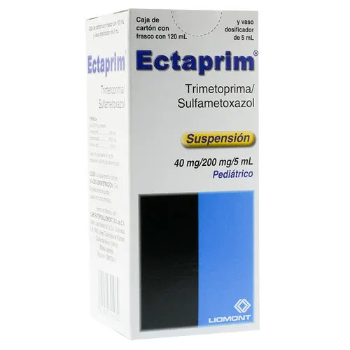 Ectaprim Sulfametoxazol Trimetoprima 800/4000 Mg Suspensión Pediátrica Con 120 Ml