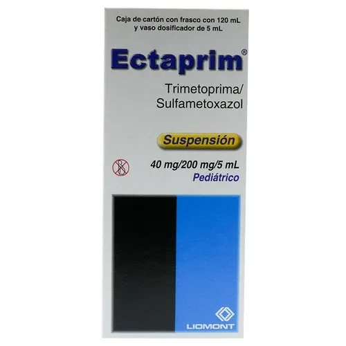 Ectaprim Sulfametoxazol Trimetoprima 800/4000 Mg Suspensión Pediátrica Con 120 Ml