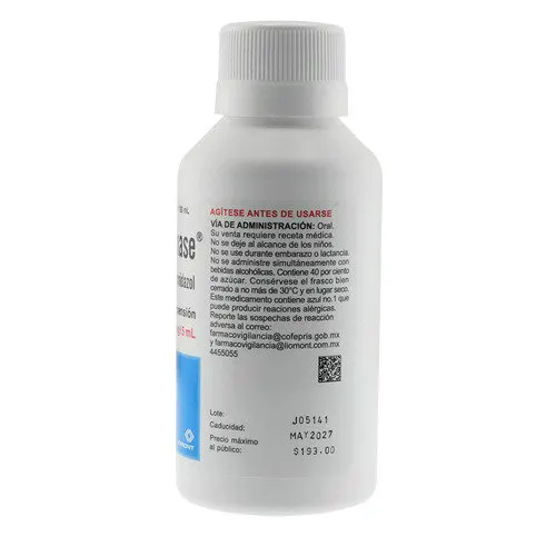 Flagenase Metronidazol 250 Mg Suspensión Con 120 Ml