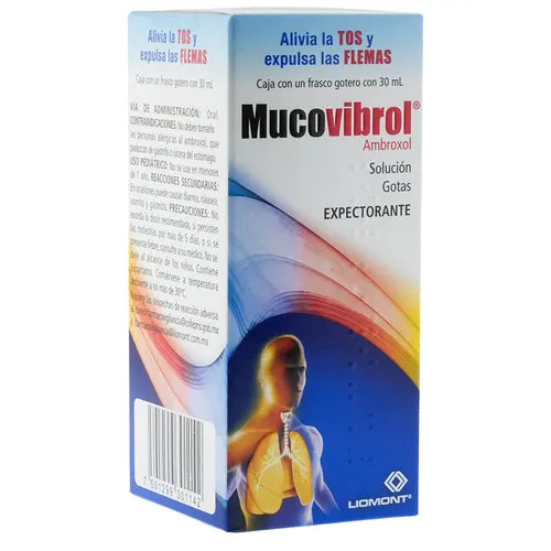Mucovibrol 0.75 G Con 30 Ml De Solución Gotas