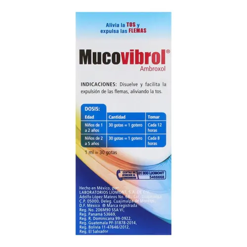 Comprar Mucovibrol 0.75 G Con 30 Ml De Solución Gotas