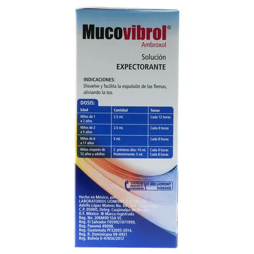 Mucovibrol 300 Mg Con 120 Ml De Solución