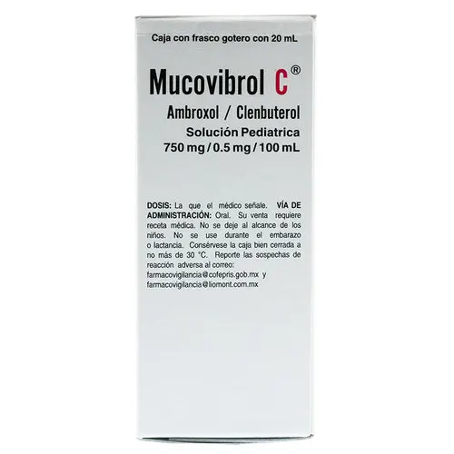Mucovibrol C 0.75/0.0005 G Solución Pediátrica Gotas 20 Ml