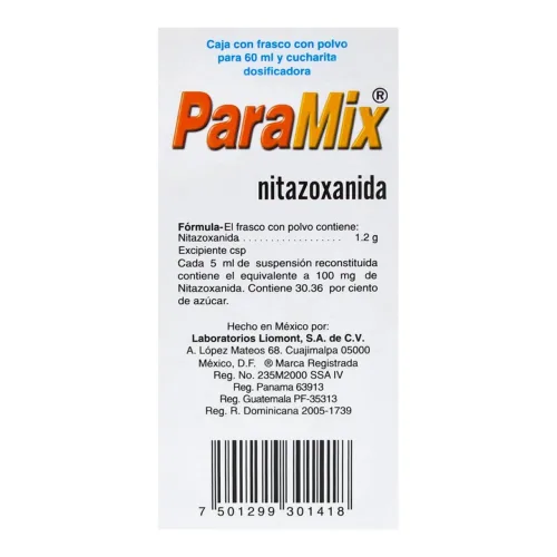 Comprar Paramix 1.2 G Con 60 Ml De Suspensión