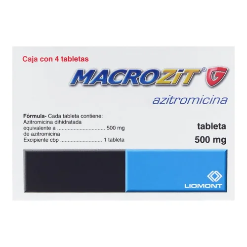 Comprar Macrozit G 500 Mg Con 4 Tabletas