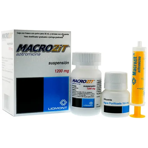 Macrozit Azitromicina 1200 Mg Suspensión Oral 30 Ml