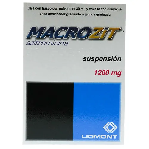 Macrozit Azitromicina 1200 Mg Suspensión Oral 30 Ml