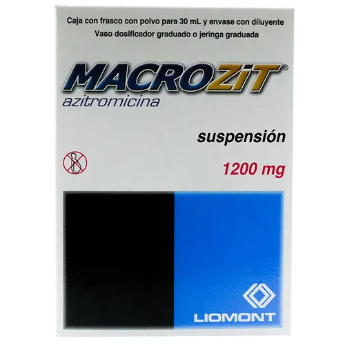Macrozit Azitromicina 1200 Mg Suspensión Oral 30 Ml