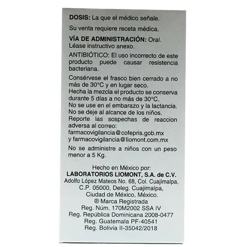 Macrozit Azitromicina 1200 Mg Suspensión Oral 30 Ml
