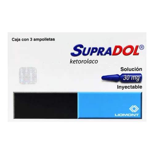 Comprar Supradol 30 Mg Con 3 Ampolletas