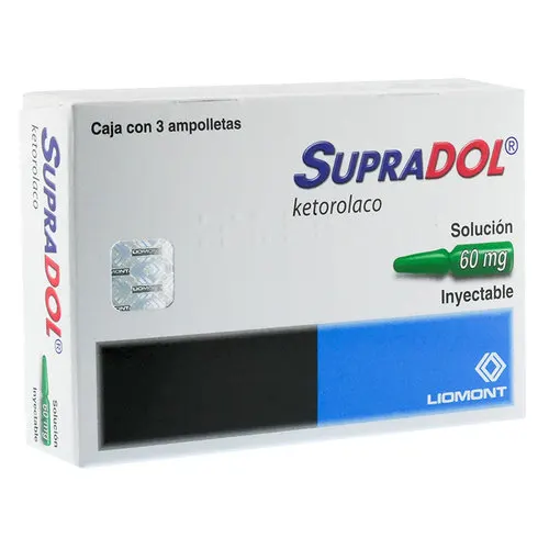 Supradol 60 Mg Con 3 Ampolletas